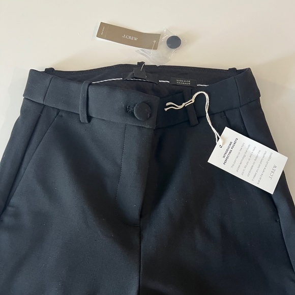 NWT J. Crew High Rise Cameron Pant in Black, size OP Four Season Stretch - Picture 3 of 5